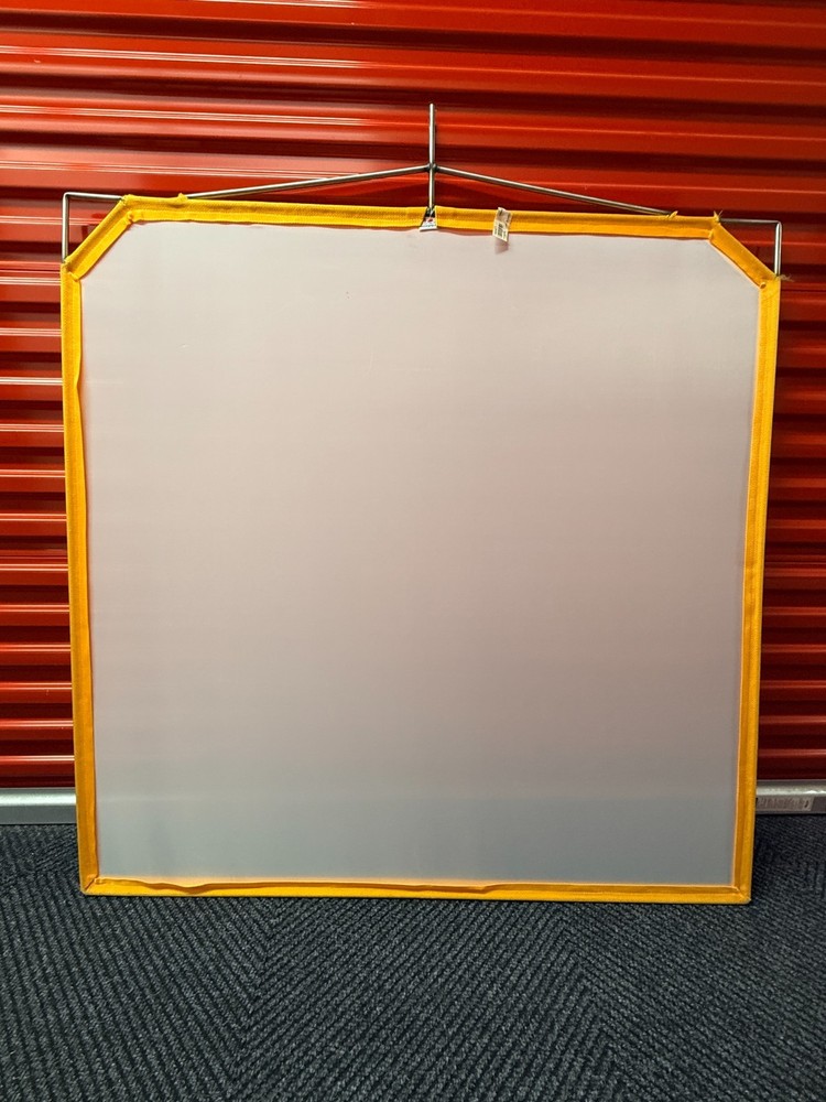Matthews Solid Frame Scrim White Artificial Silk (48 x 48")