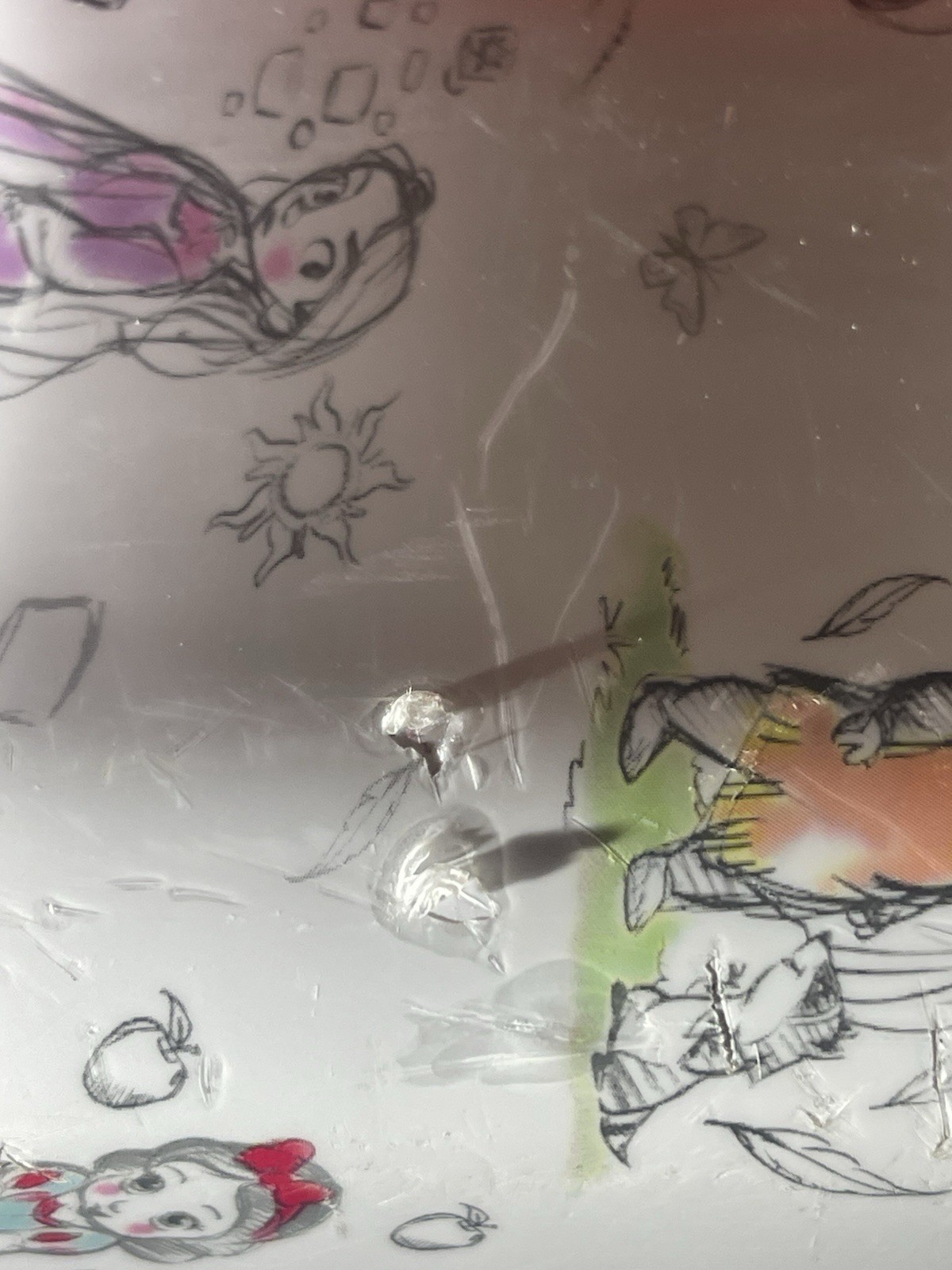 Disney Store Princess Animator Collection Hard-Side Carryon Rolling Luggage Pink