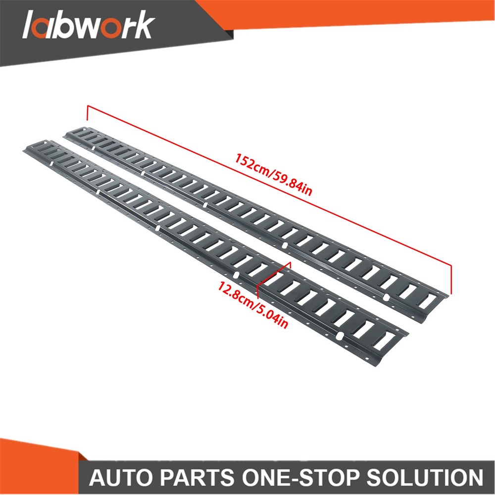 Labwork E Track Tie Down Rail Kit 2×5' E Track Rails for Garages Vans Trailers