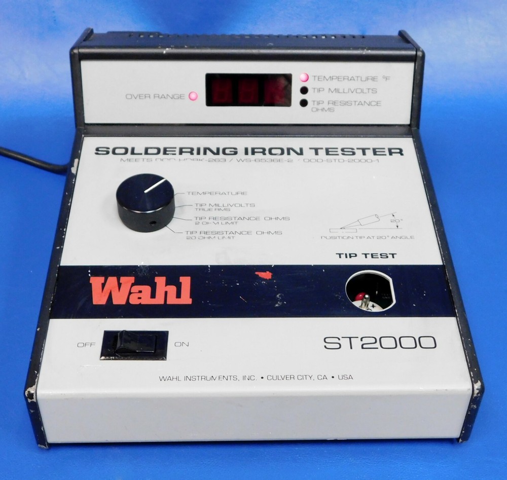 Wahl ST2000 Soldering Iron Tester Untested