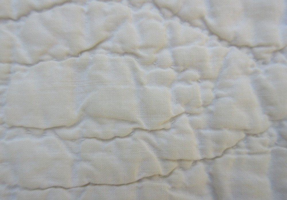 Quilted Patchwork Squares Quilt Hand Sewn 78" x 67"