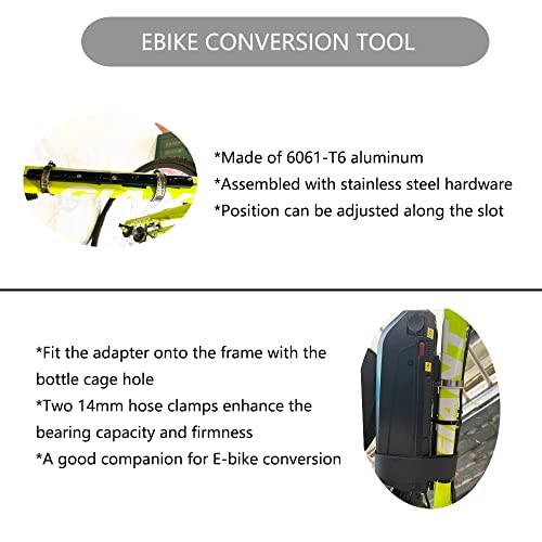 Ebike Conversion Kit for Battery Adapter Frame US2-14mm Conversion Kit-2