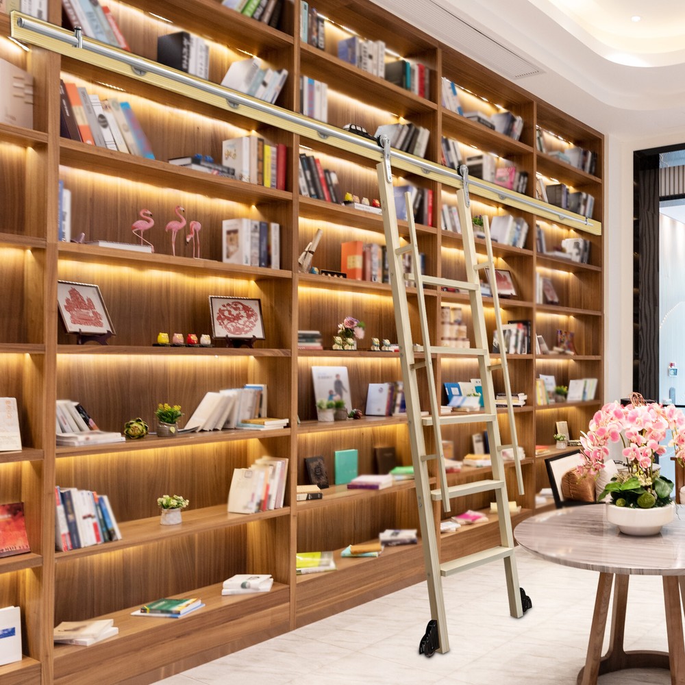 10 ft Stainless Rolling Ladder Hardware Rolling Library Ladder Track Rust-proof