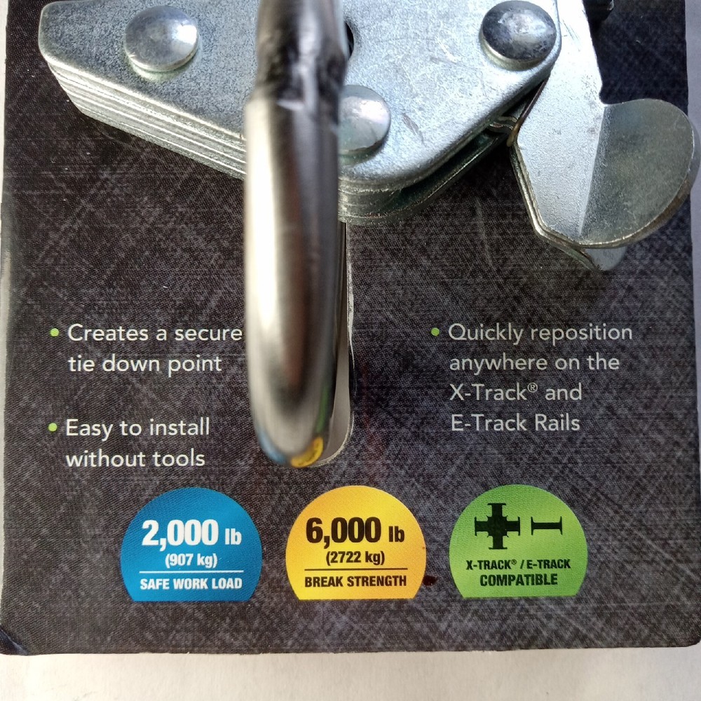 Cargo Smart Rope Ring Compatible with X-track & E track NEW