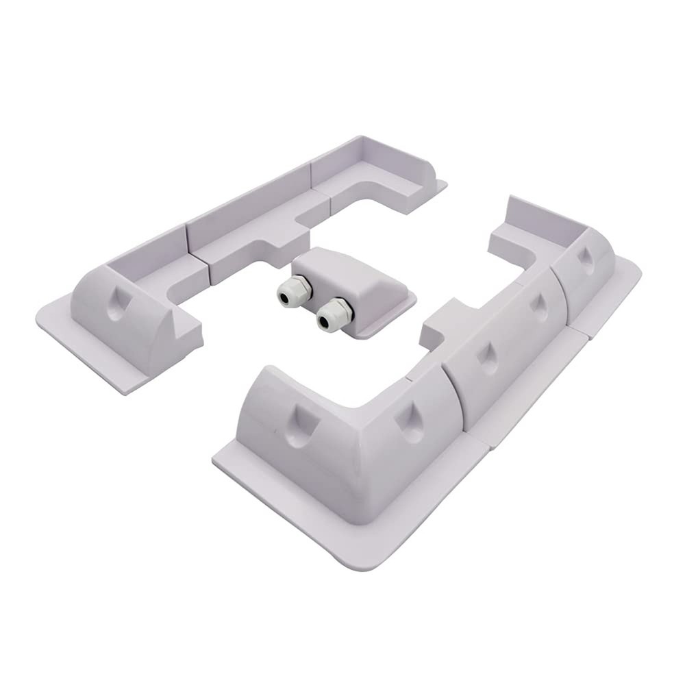 Solar Panel Mounting Brackets ABS Corner Bracket Kit 7PCS, Drill-Free Widely ...