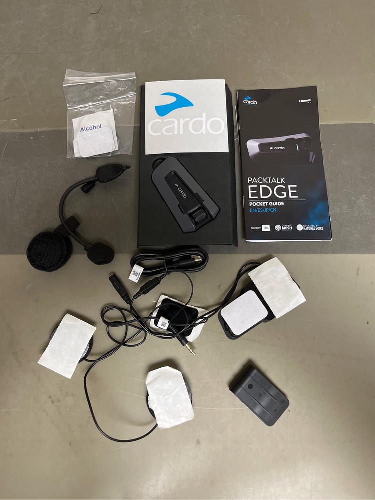 Cardo PACKTALK Edge Motorcycle Bluetooth Communication System Headset Intercom