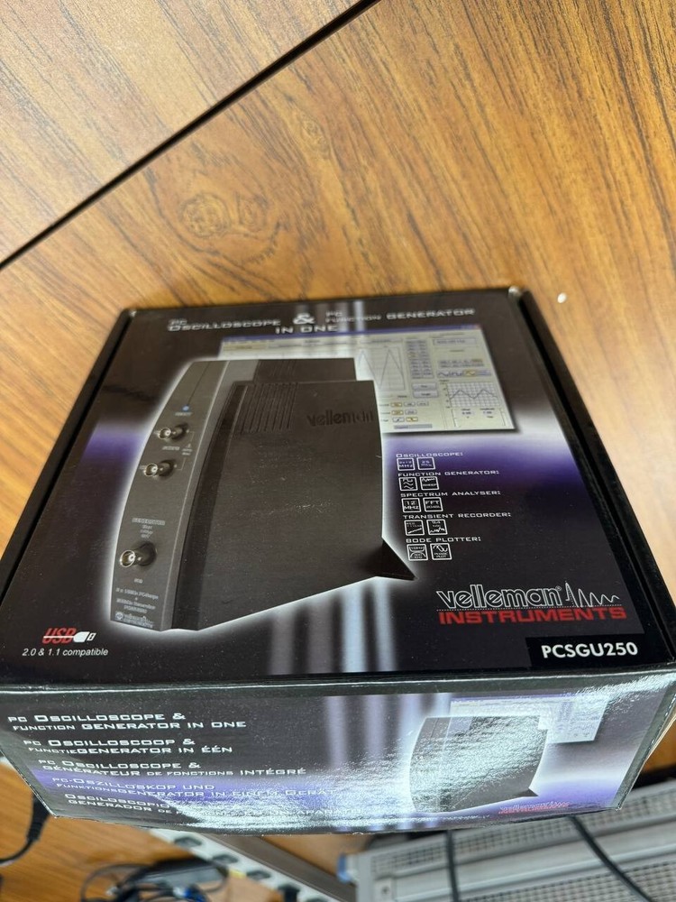 Velleman PCSGU250 USB-Based PC Oscilloscope & Function Generator