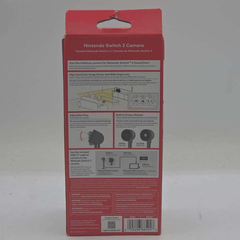New Nintendo Switch 2 Camera Black
