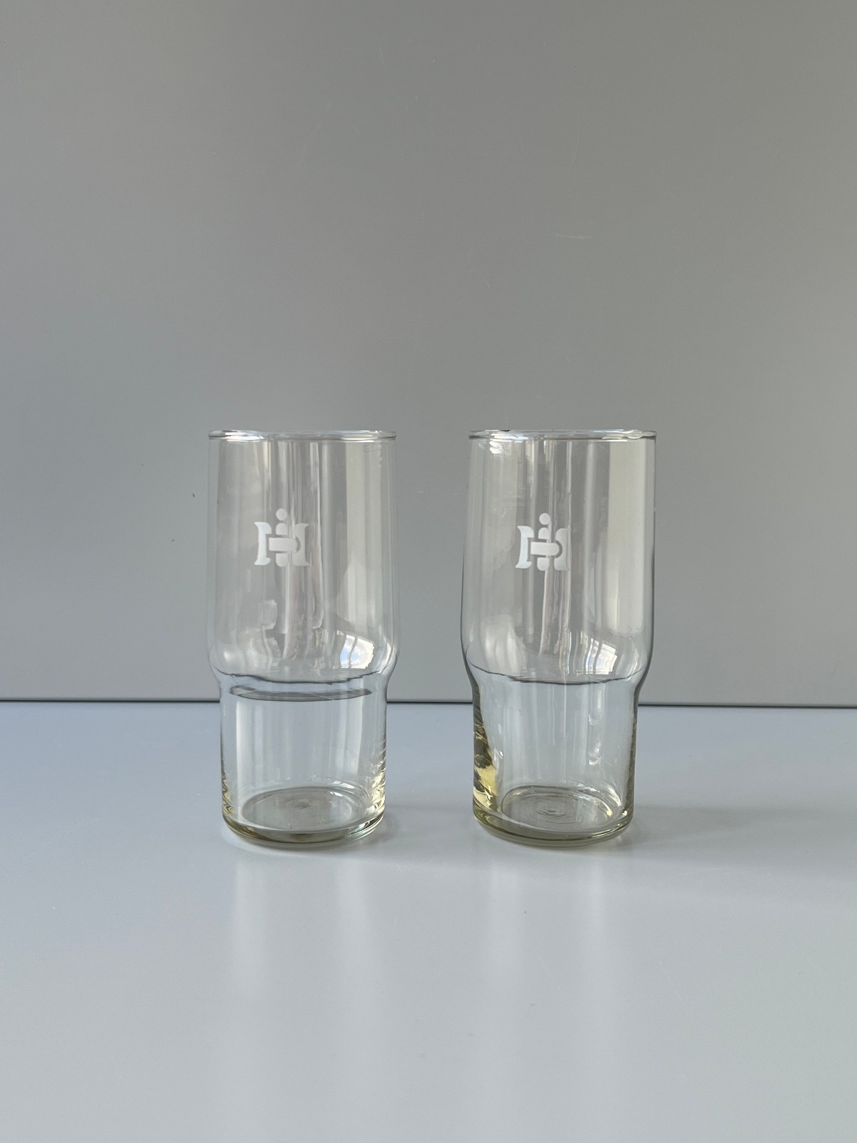 2/4 Superfest Beer Glasses 0.25Ml Patent Glass DDR GDR Mitropa Interhotel