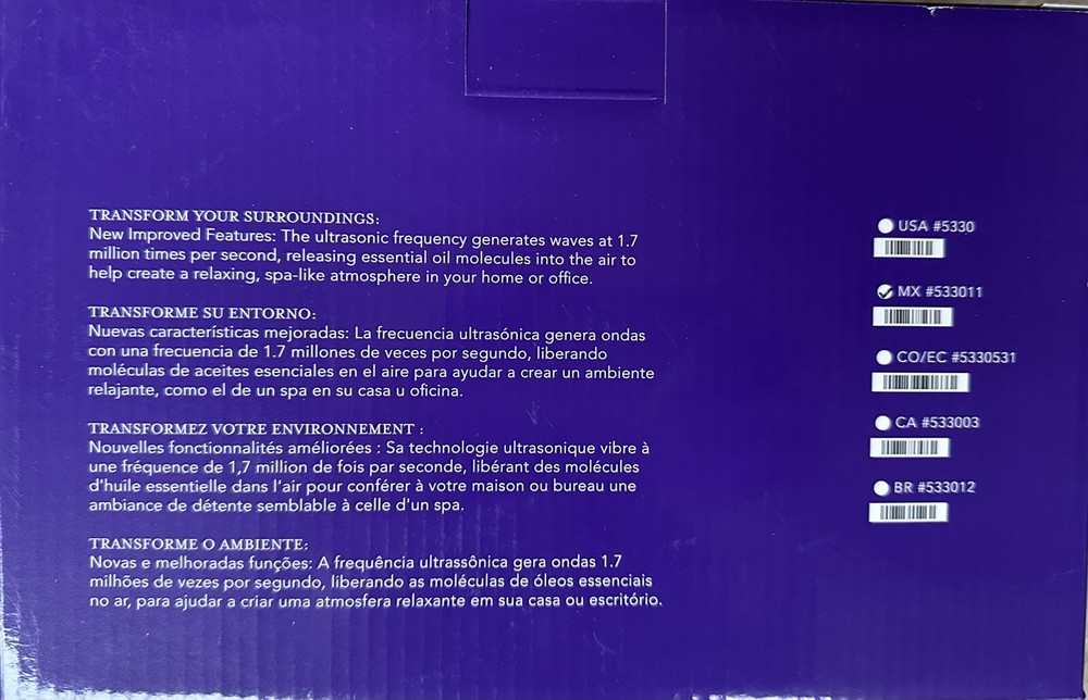 Young Living Essential Oil Dew Drop Diffuser-New With Manual!