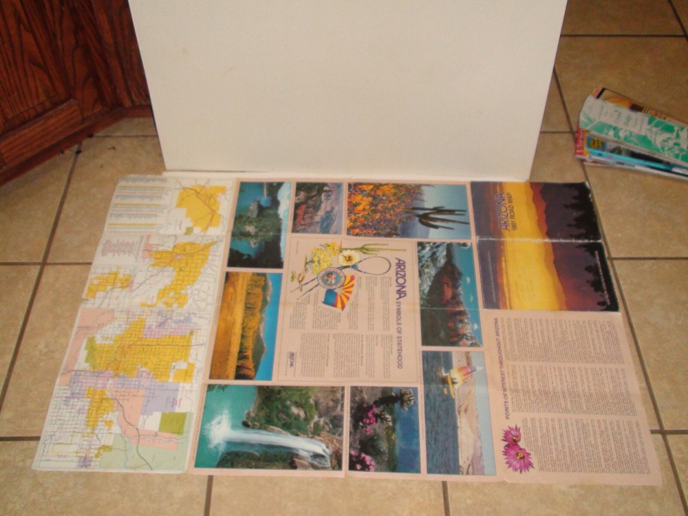 1981 Arizona Transportation Travel Road Map
