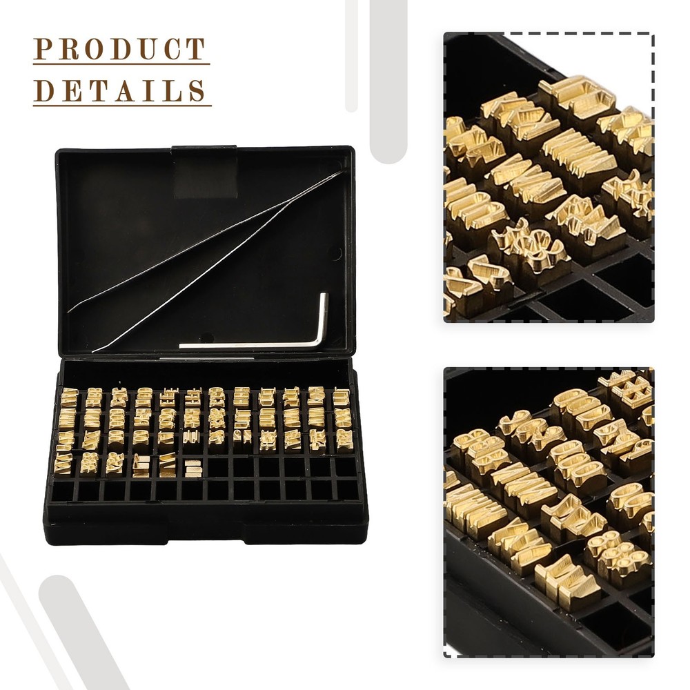 Coding Machine Printing Font Copper Character Printing Accessories Typography