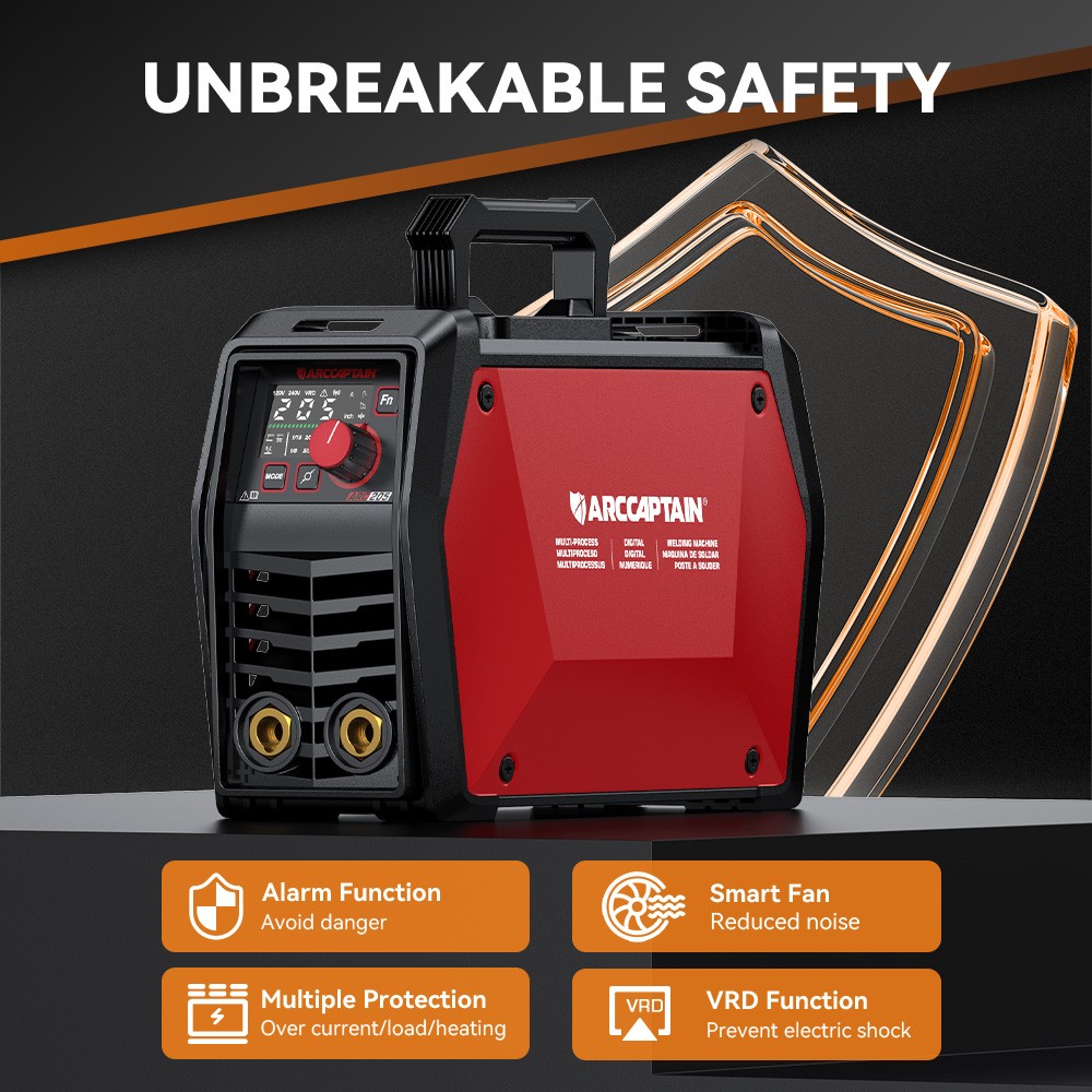 2026 ARCCAPTAIN iControl ARC205 Pro Stick Welder APP Control 205Amp ARC/Lift TIG