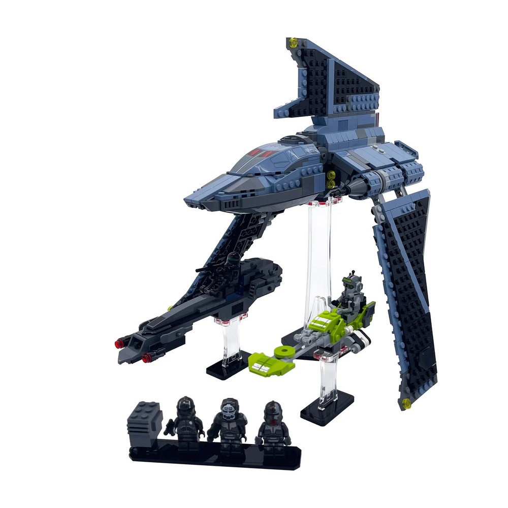 Acrylic Display Stand for LEGO 75314 Star Wars Bad Batch Attack Shuttle