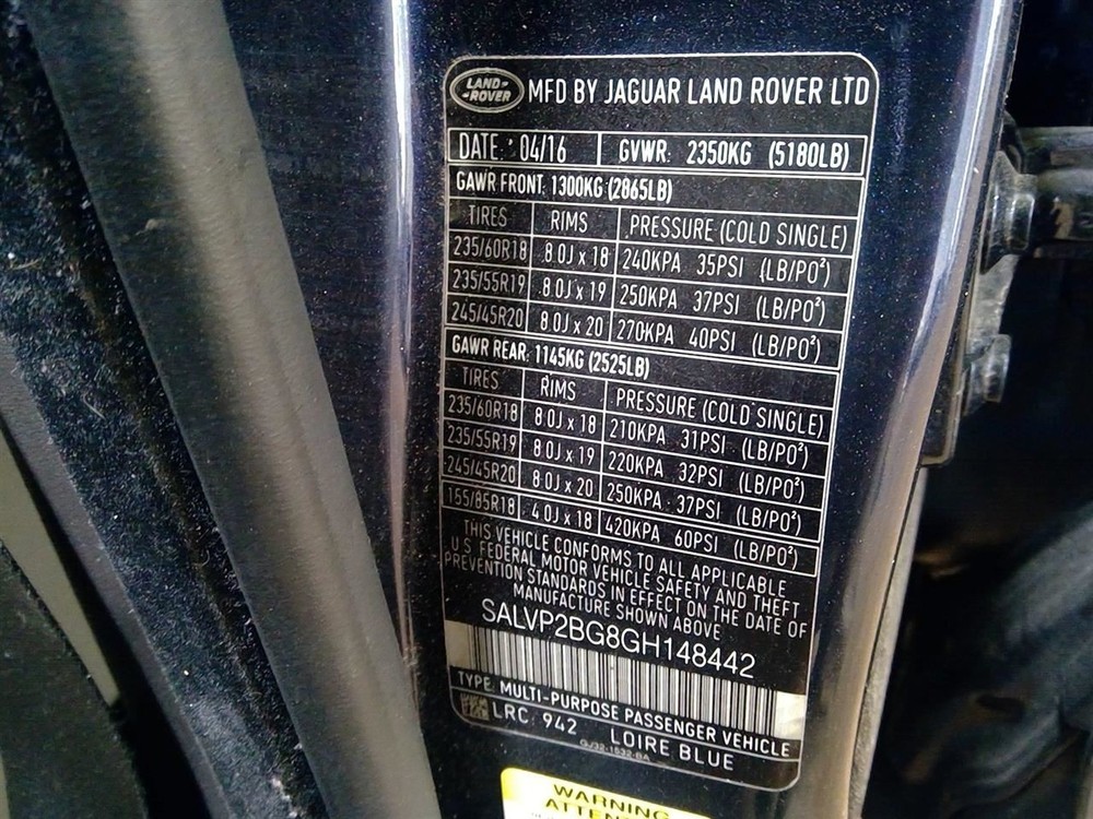 Speedometer MPH Fits 16 EVOQUE 6873986