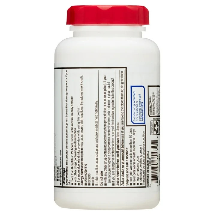 Equate 8 Hr Arthritis Pain Relief, 680mg Acetaminophen ER, 225 Ct, 2 Pack