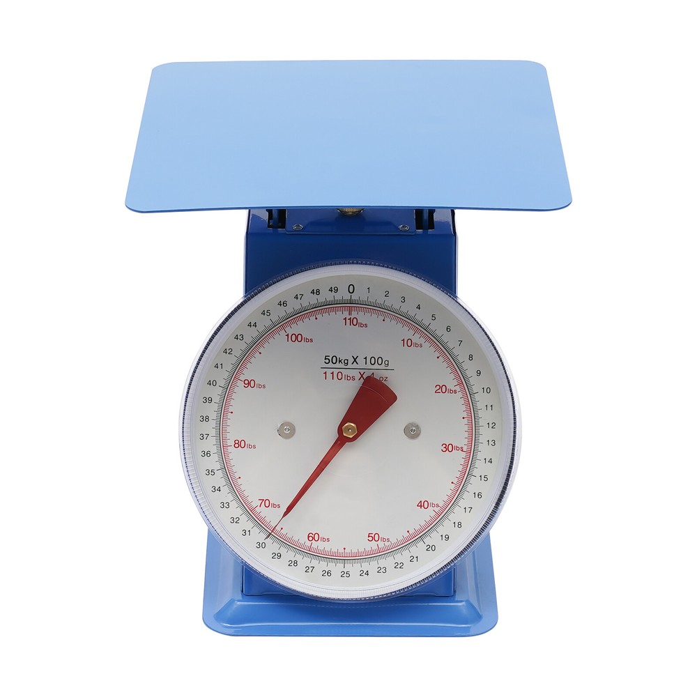 110-LBS Heavy Duty Mechanical Kitchen Scale with Large Dial & Durable Design