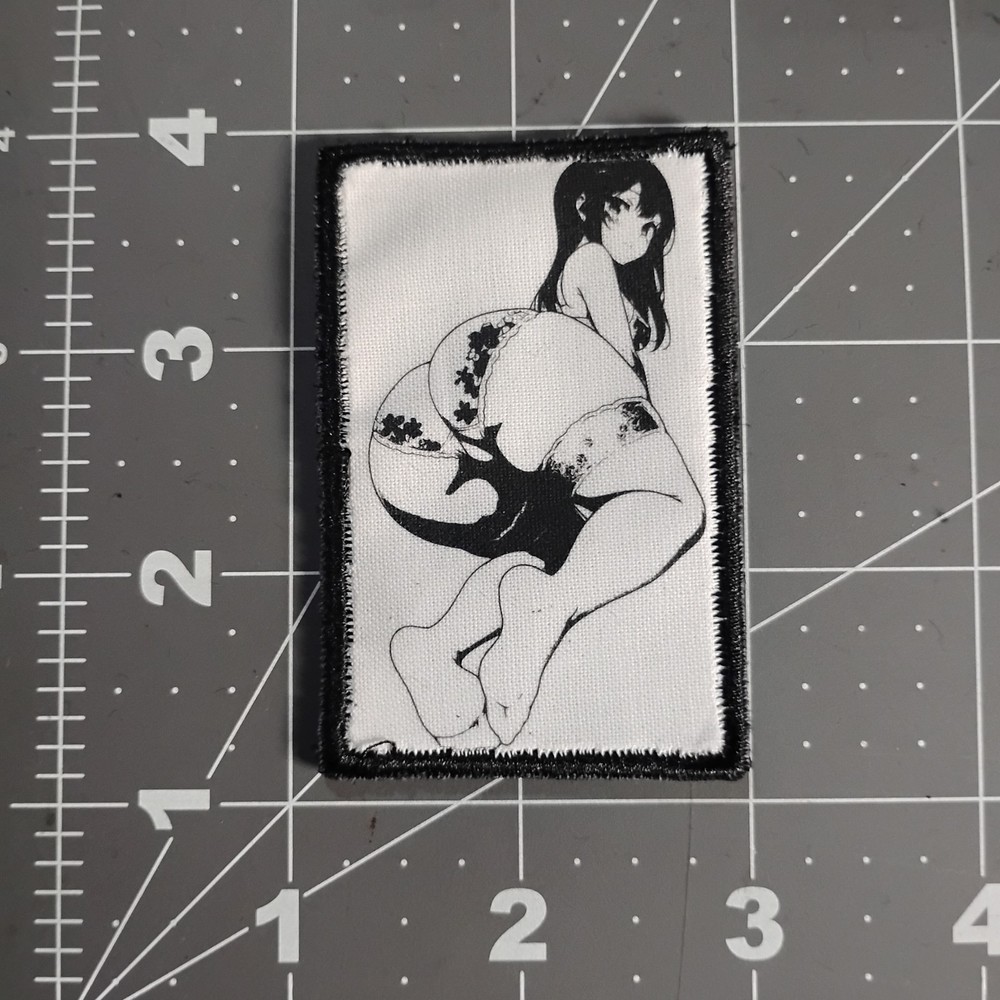 Anime Waifu Ecchi Tactical Moral Embroidered Hook And Loop Patch