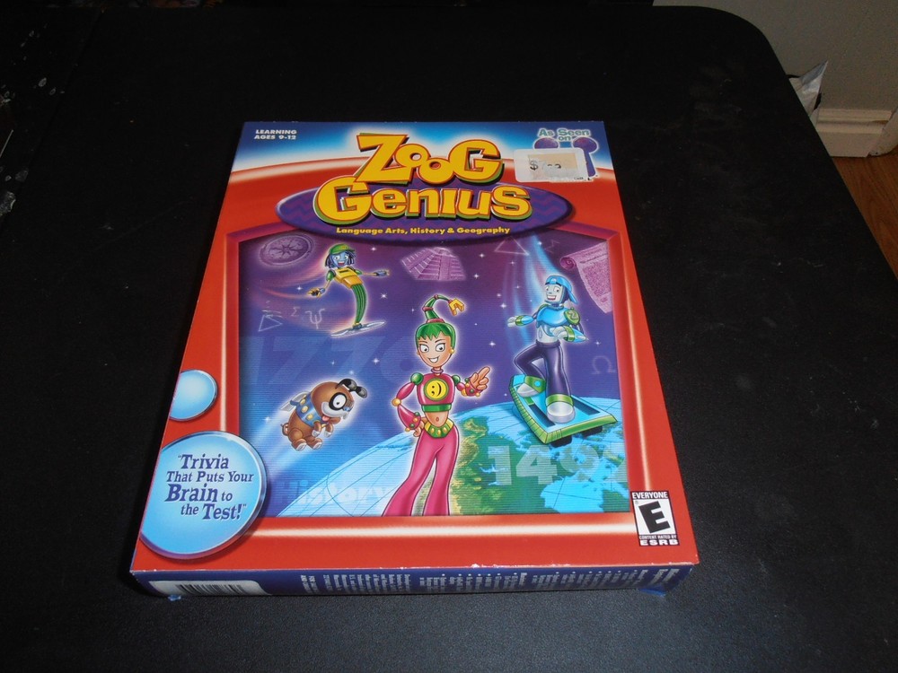 Zoog Genius (PC/Mac, 2001) With Original Box