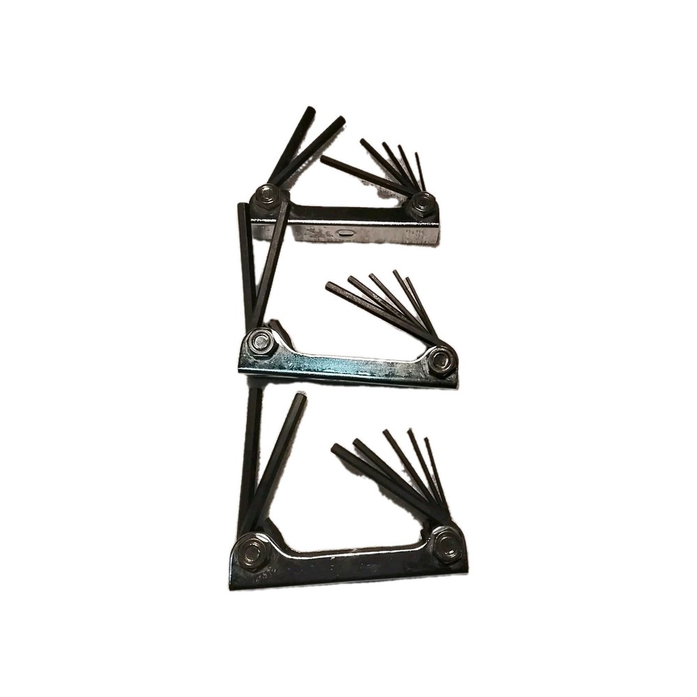 3pc FOLDING HEX KEY SET SAE