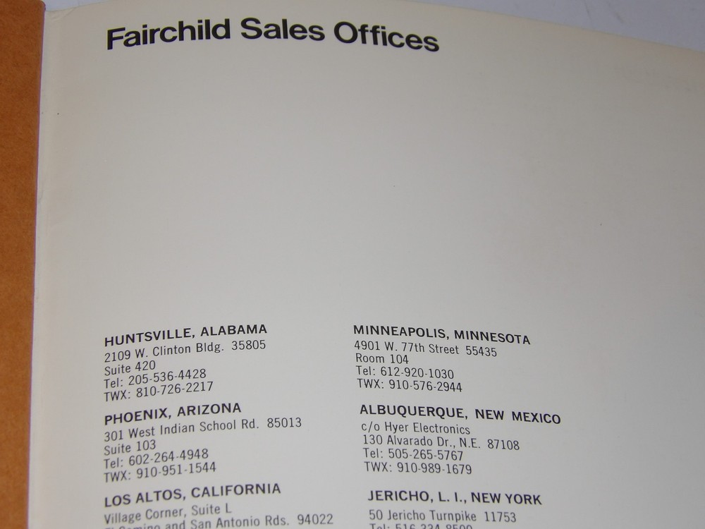 1968 FAIRCHILD SECOND GENERATION LINEAR INTEGRATED CIRCUITS BROCHURE/APPLICATION