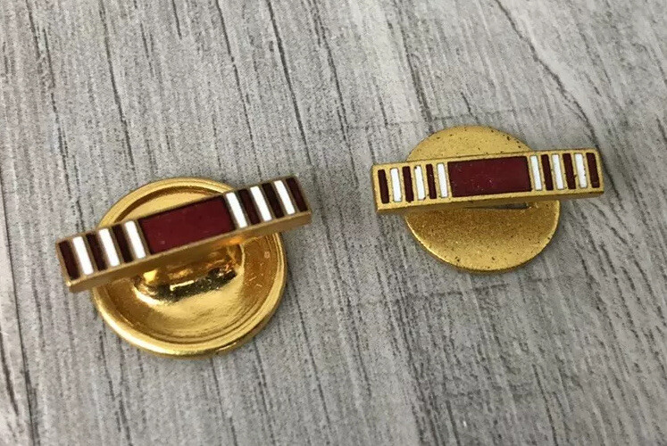 Vintage Cufflinks World War 2 Rare Gold Type Dress Cufflinks