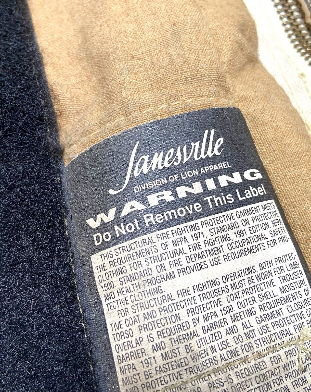 Vintage 80s 90s Janesville Turnout Gear Firefighter Uniform Coat Pants Sz 48/29R