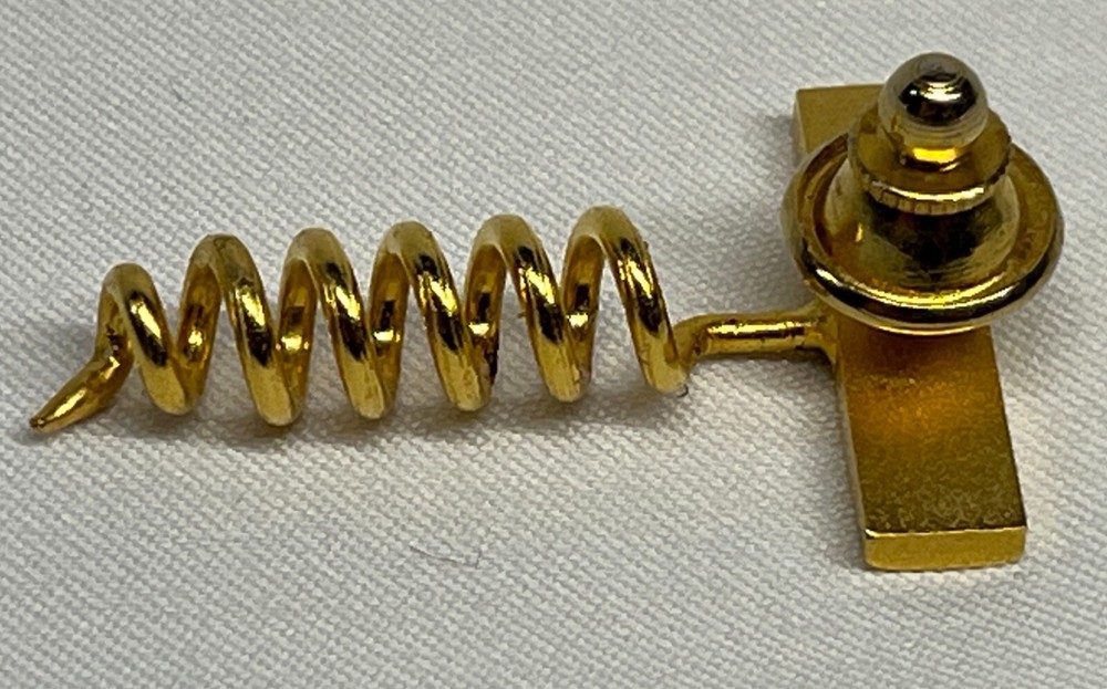 Corkscrew Lapel Pin/Tie Tack