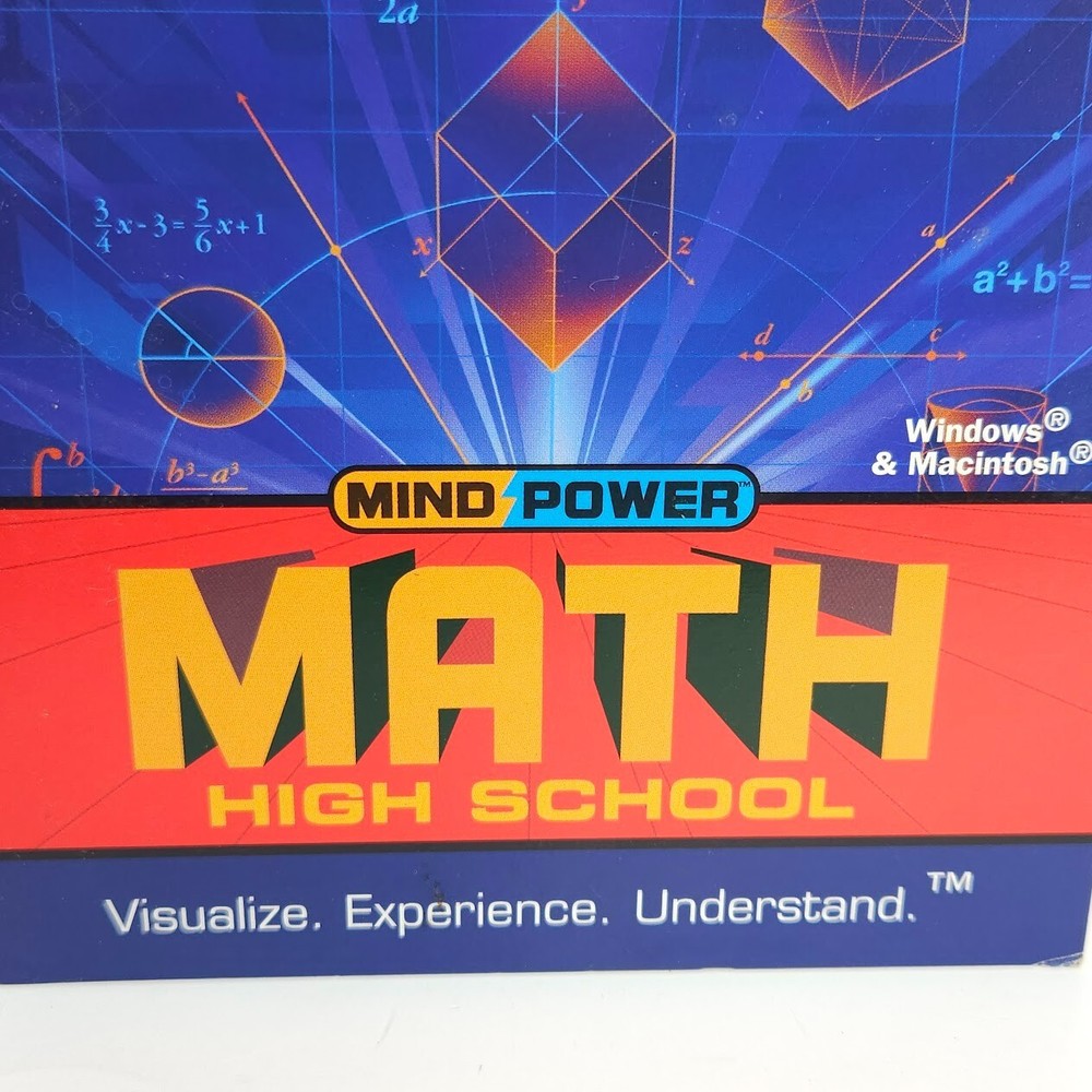 Algebra 1 & 2 Math Windows Mind Power High School Program Disc Visualize