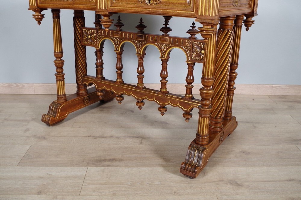 Dufin Signed Renaissance Style Desk