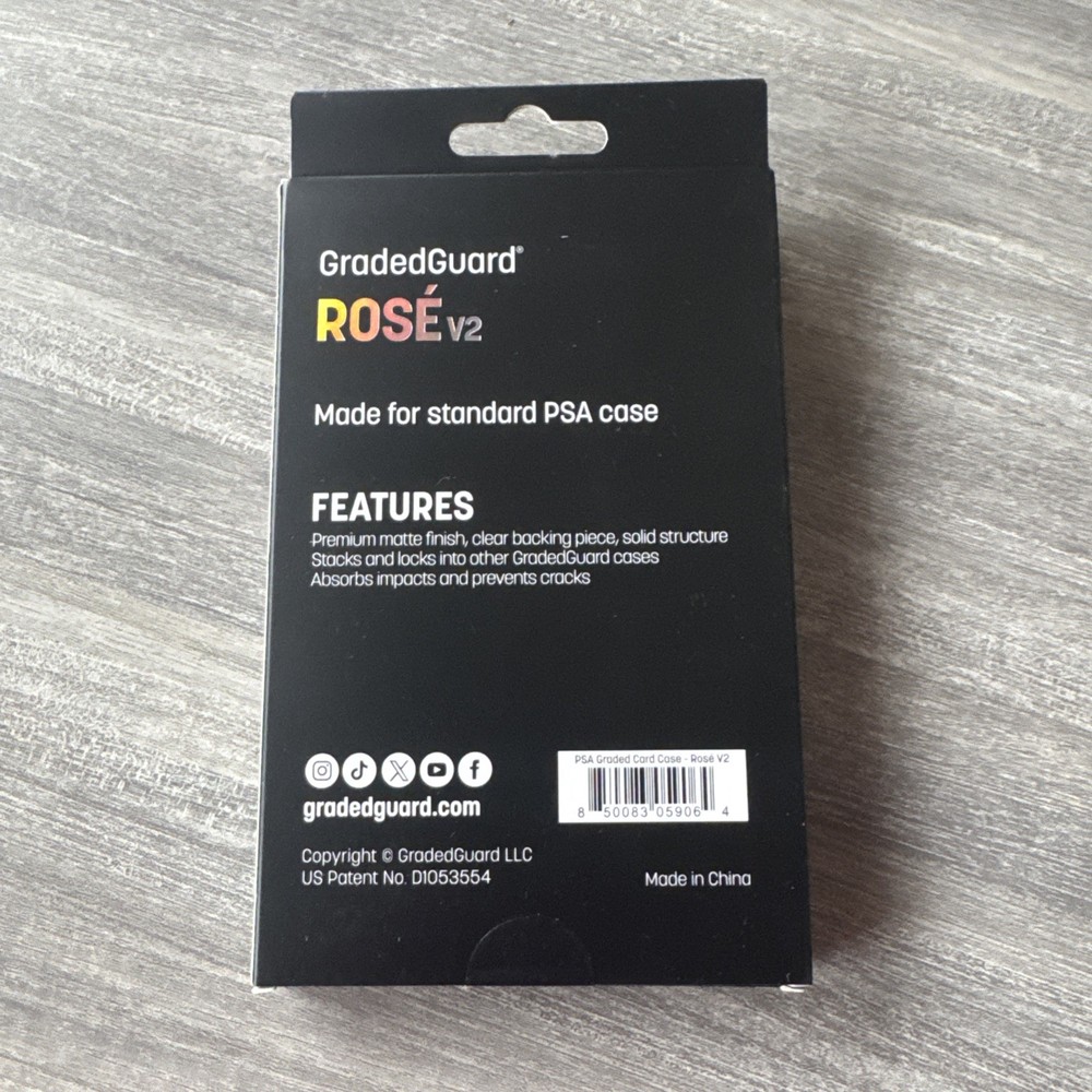 GradedGuard PSA Graded Card Case Guard Protector ROSE V2 PSA Limited Edition