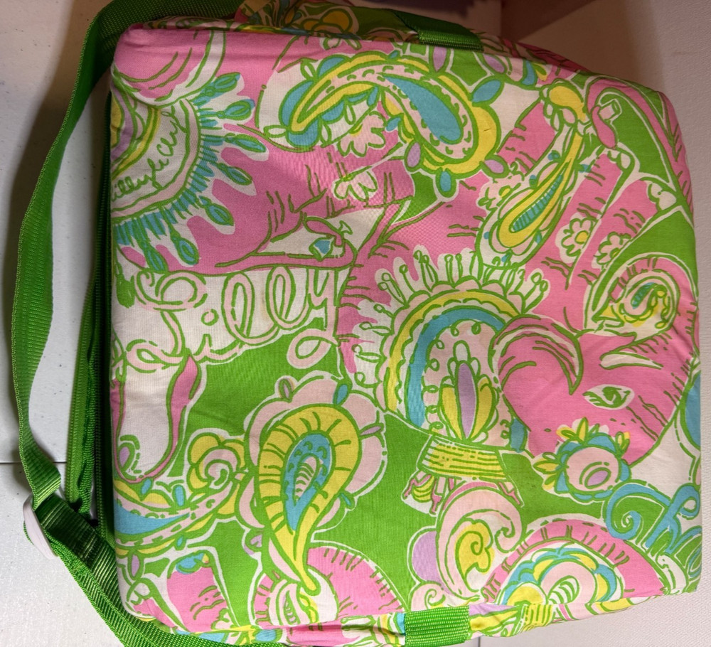 LILLY PULITZER Softshell Cooler Elephant Pattern Insulated Cooler Bag