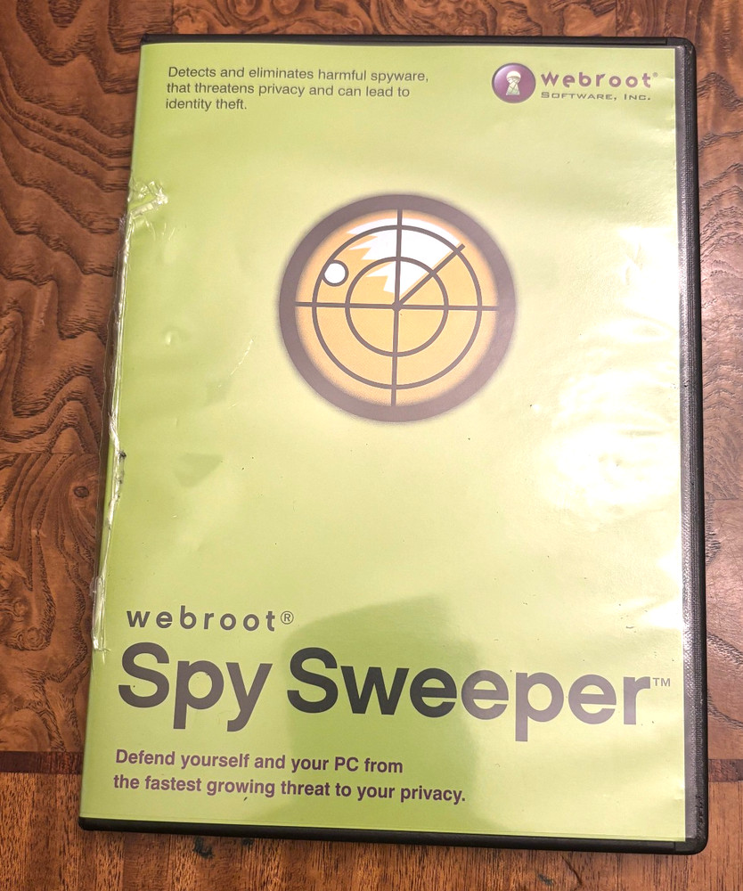 Webroot Spy Sweeper CD for PC Windows98, 2000, Me, XP orNT4 – 2003