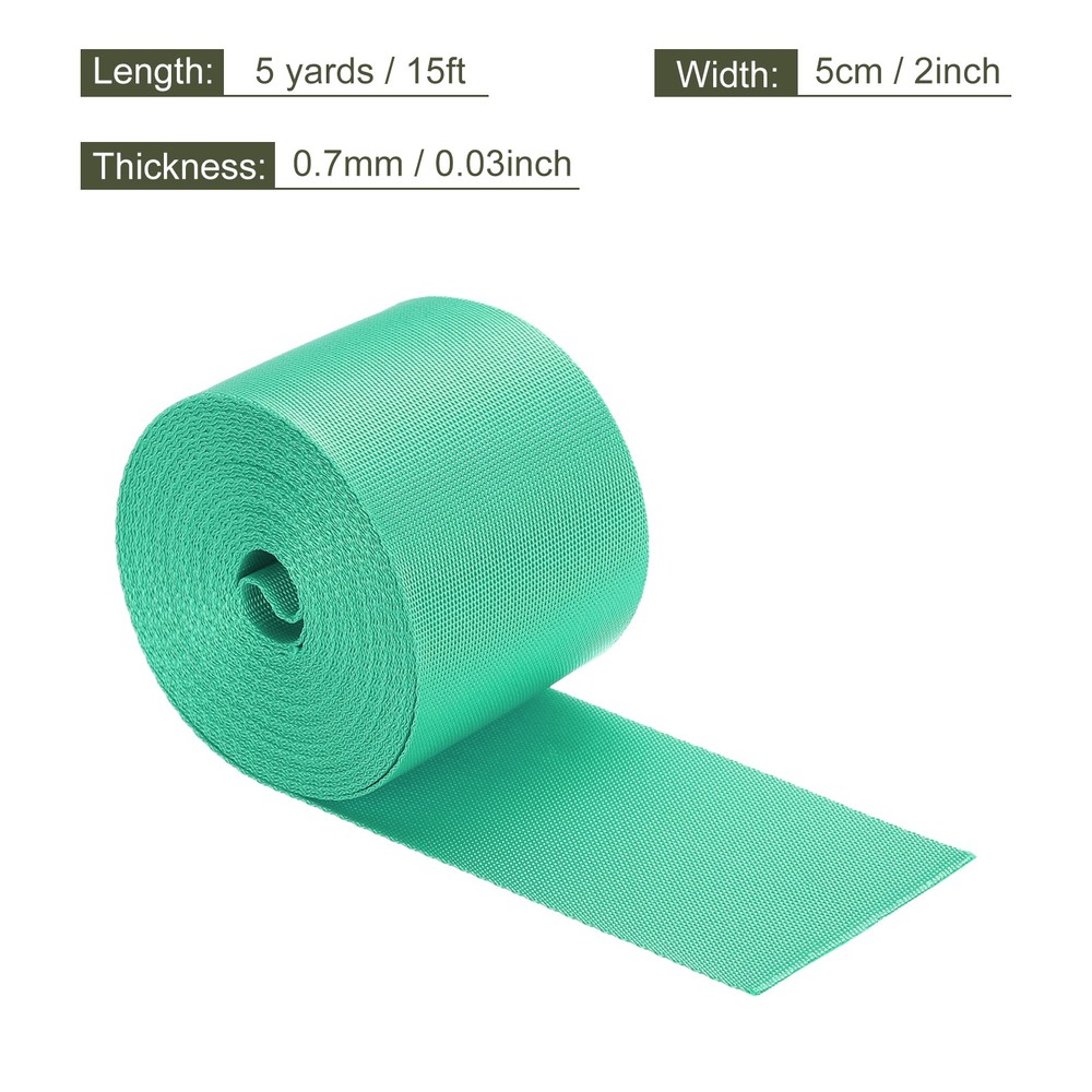 Flat Nylon Webbing Strap 2 Inch 5 Yards Tea Green for Backpack
