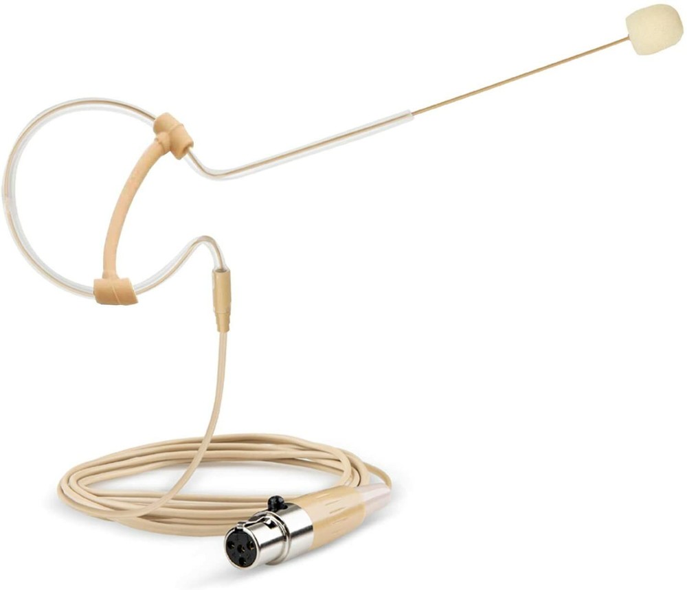 Single-Sided Headset Earset Mic For SHURE Wireless Microphone Single-Ear Beige