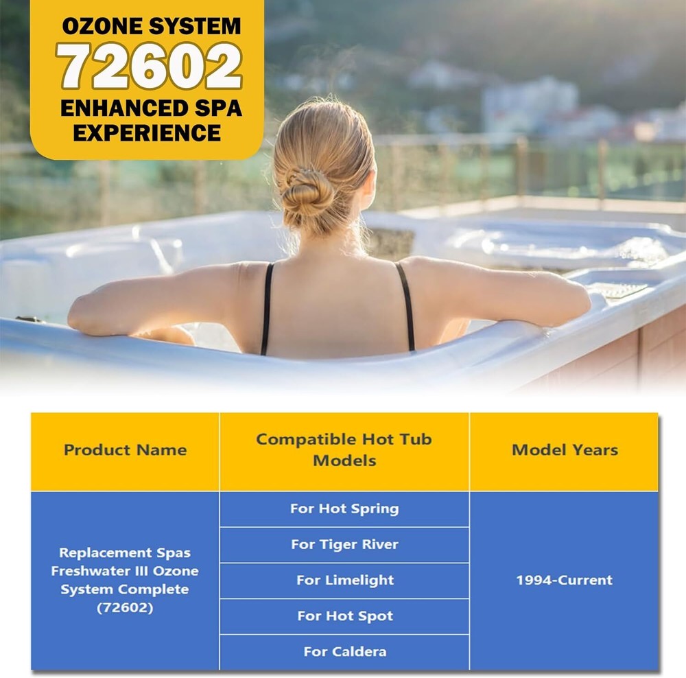 72602 Hot Tub Spa Ozone Generator /Ozonator System Complete Unit for Hot Spring