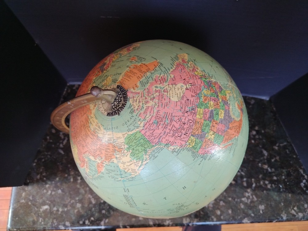Vintage 1950s REPLOGLE 12" Reference Globe