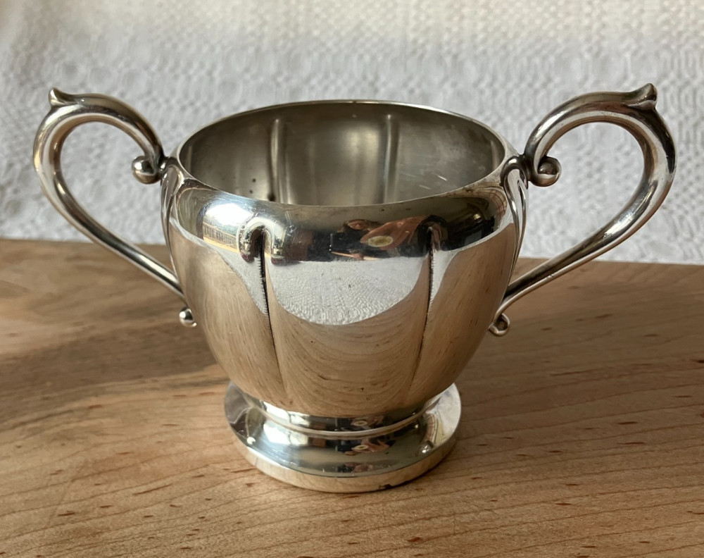 SUGAR BOWL by Art S. Co. Silver Plated Over Copper (SPC)