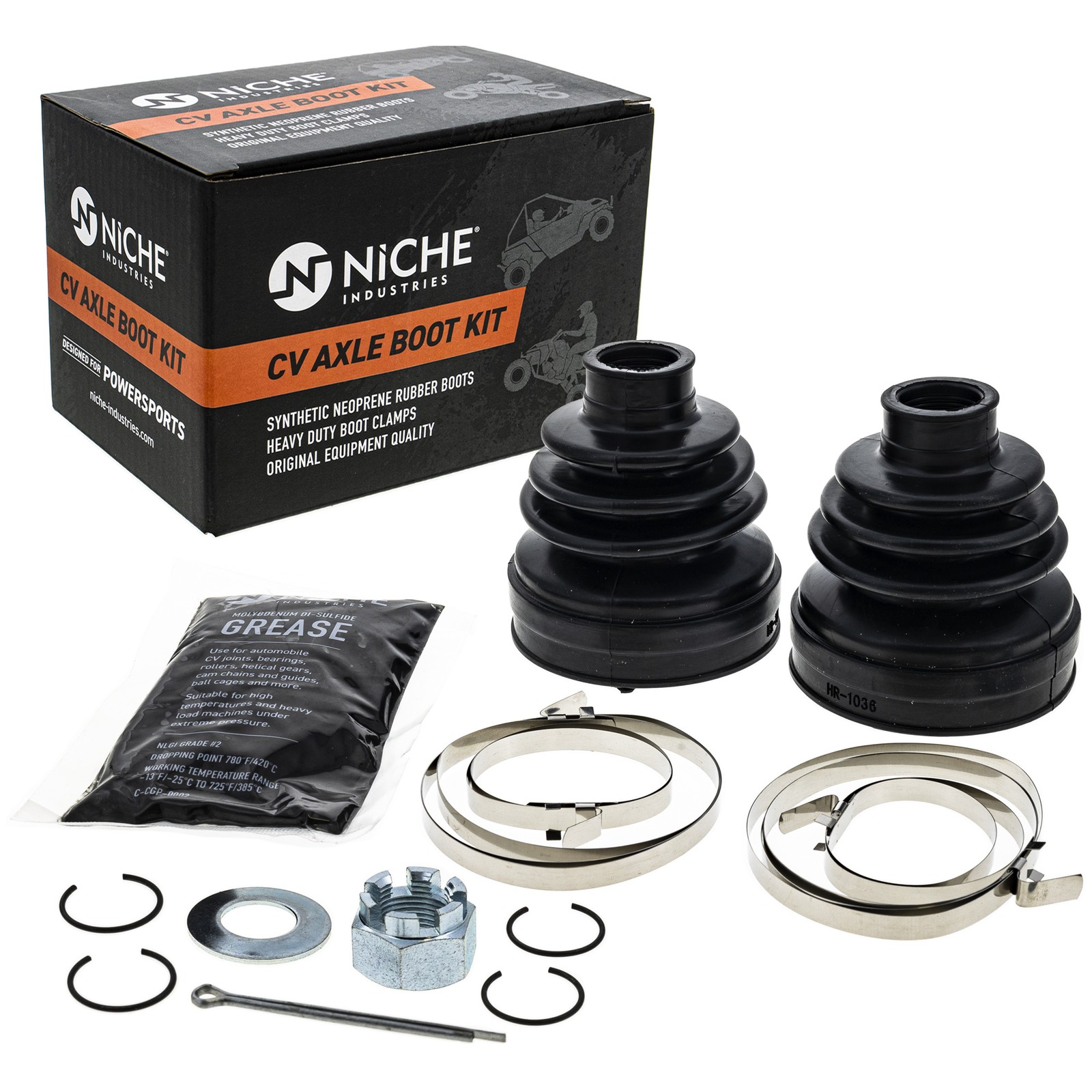NICHE Front  CV Axle Boot Kit for Polaris Ranger 1000 XP Crew EV Diesel
