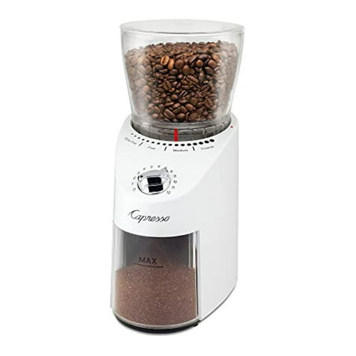 Capresso Infinity Plus Conical Burr Grinder (White)