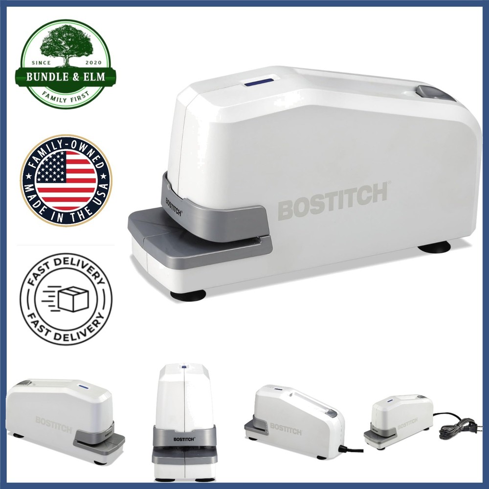 Automatic Heavy Duty Stapler with Refill Alert Light and Storage Compartment