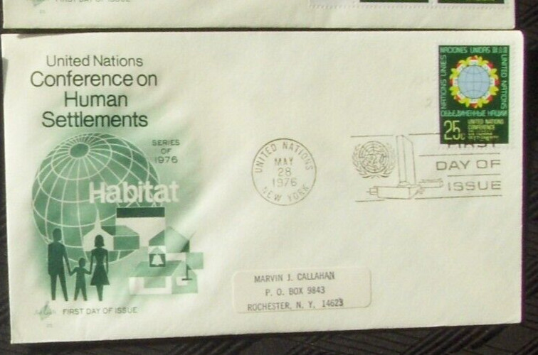 UN FDC CONFERENCE on HUMAN SETTLEMENTS, NY 5/1976.