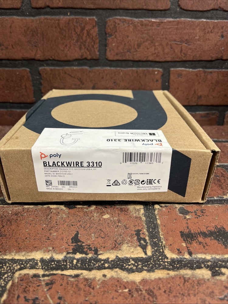 Poly Blackwire 3310 USB-A MONO Headset