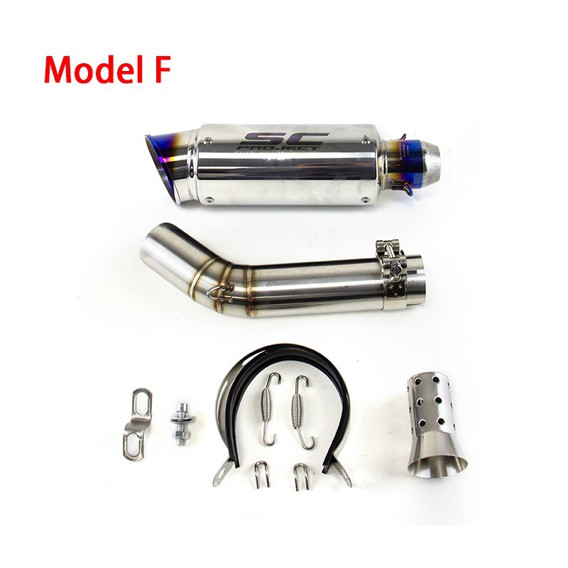 Slip for Suzuki GSXR 750 600 2006-2025 Exhaust Tips Black Muffler Mid Link Pipe