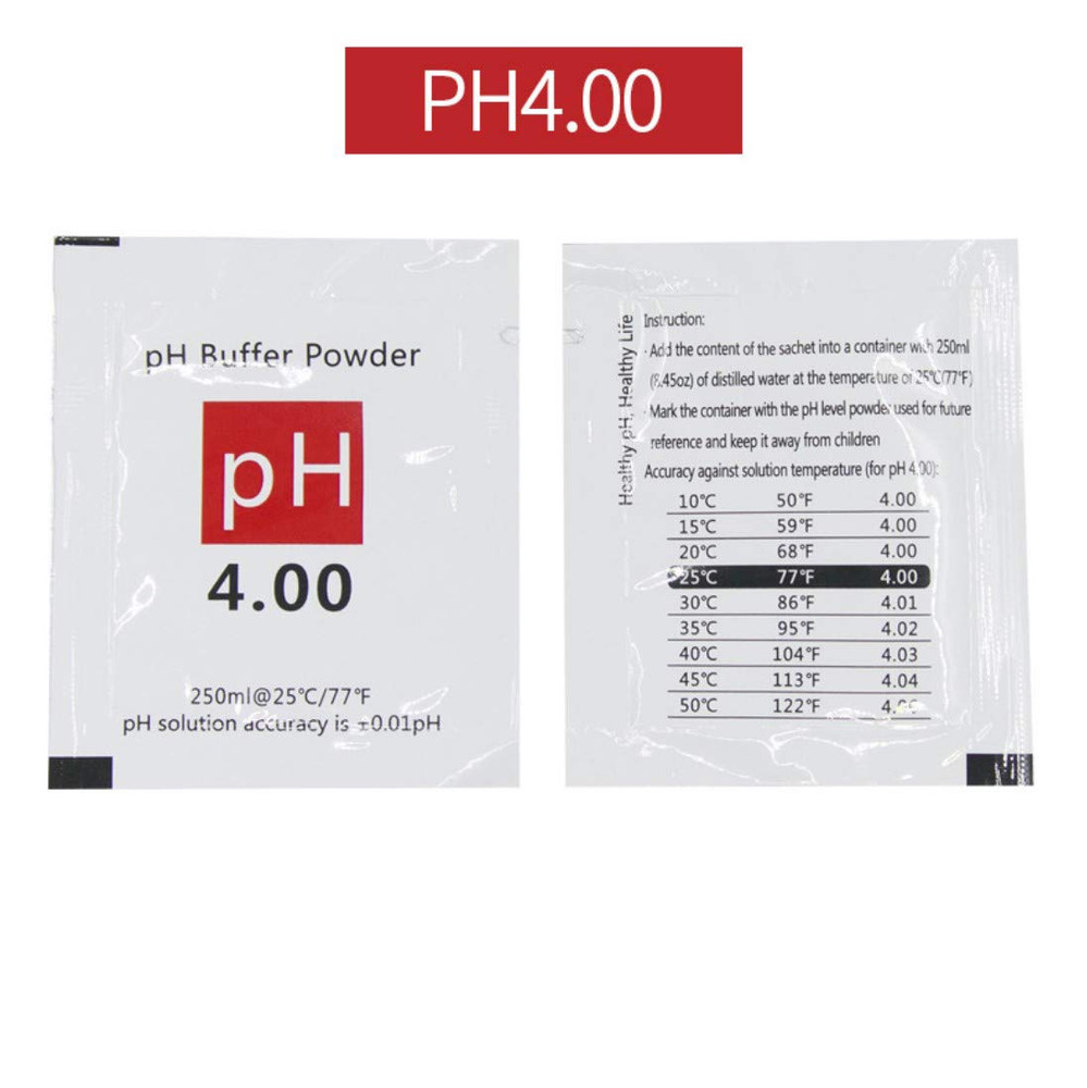 Duvindd 15 Pack Ph Meter Buffer Solution Powder for Precise Ph of Ph Meter, Cali