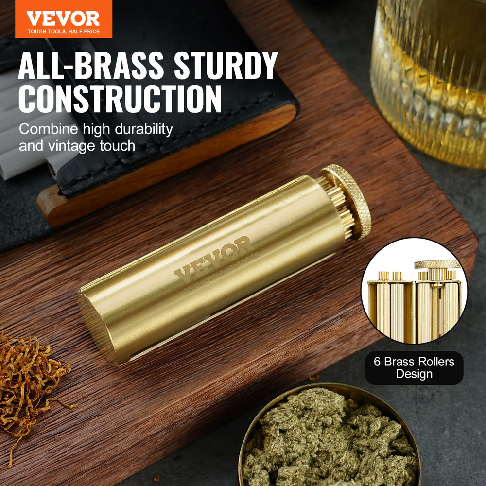 Cigarette Rolling Machine, Solid Brass Cigarette Roller, Birthday