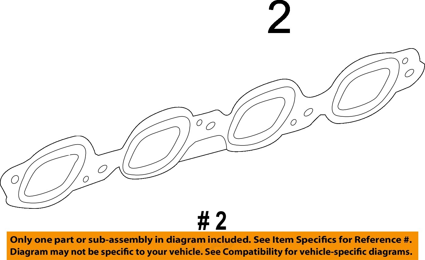 GM OEM 14-24 Corvette Exhaust System Manifold-Exhaust Manifold Gasket 12657093
