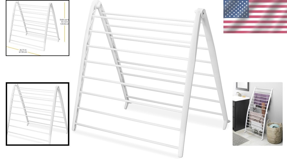Whitmor Spacemaker Folding Drying Rack - Space-Saving Indoor Laundry Solution