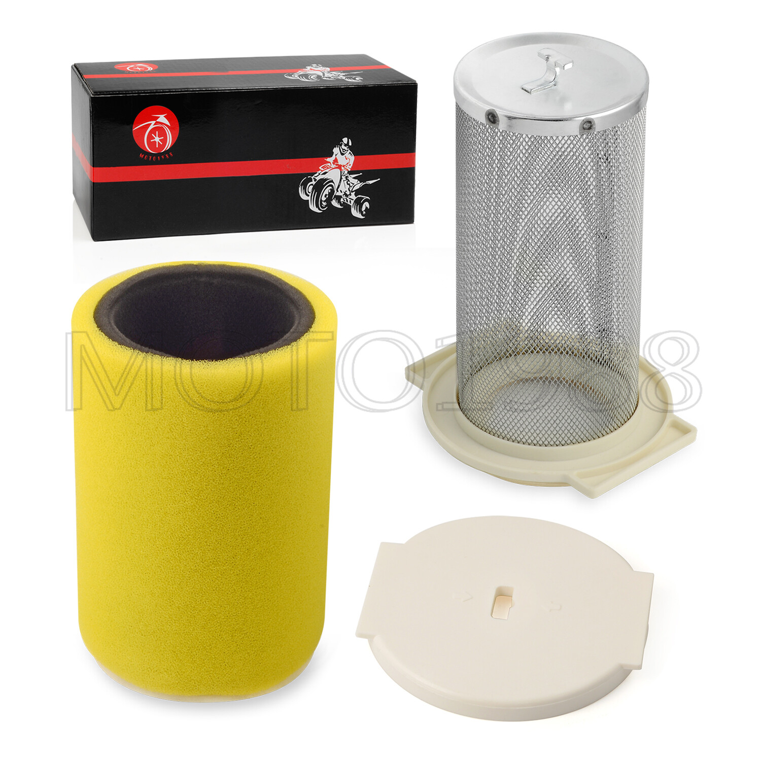 Air Filter & Guide & END CAP For Yamaha Moto-4 250 YFM250 89-91 1YW-14458-01-00