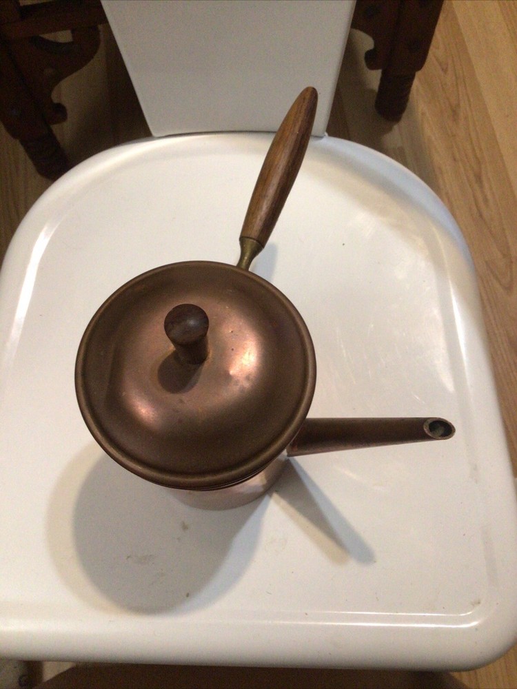 Vtg Copper Turkish Coffee Pot Percolator